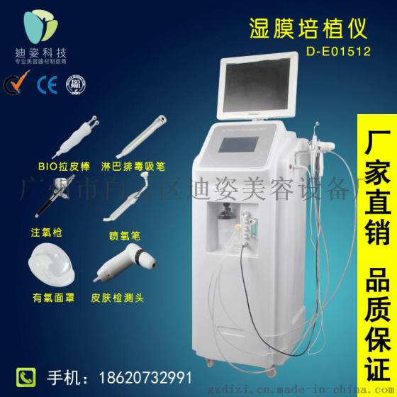 迪姿D-E01512湿膜培植仪带显示器皮肤注氧仪面部补水注氧仪器三合一水氧治疗嫩肤仪