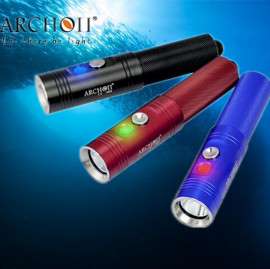 ARCHON(奥瞳) 强光LED远射手电筒，潜水灯，充电探照灯，潜水手电注潜水装备