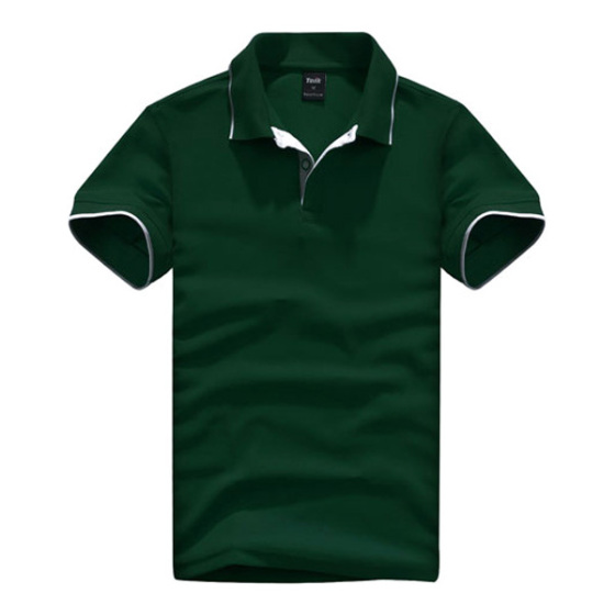 拓吉凯工作服P301-0500绿色纯棉拉架珠地素色POLO衫