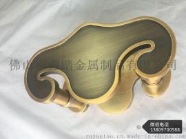 哑光黄古铜不锈钢大门拉手（鑫踏）