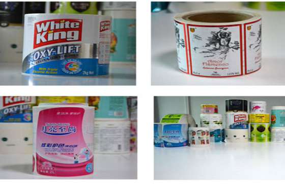 定做洗发水标签/洗衣液不干胶商标印刷/化妆品珠光膜不干胶标签