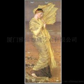 雅佳纯手绘古典人物油画家居/酒店/宾馆/玄关装饰画壁画尺寸内容大小可定制gdrw1