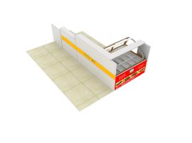 南充展柜奶茶店展柜制作