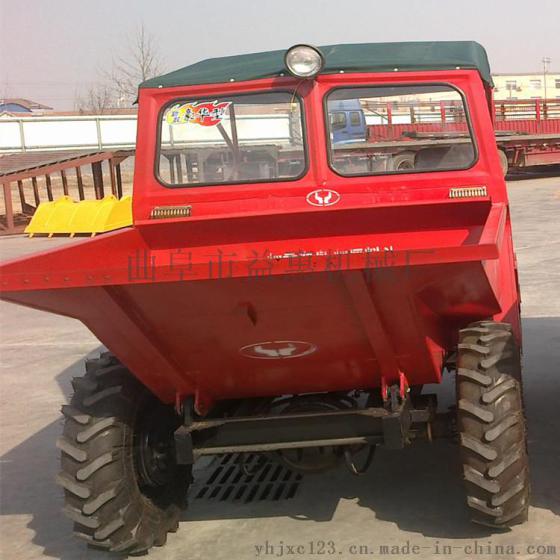 工地用前置拖拉机翻斗车 高性能小型四轮自卸拖拉机翻斗车 工程翻斗车 柴油动力建筑翻斗车 工矿翻斗车