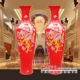 仿古清明上河图青花瓷 家居装饰品摆件 陶瓷大花瓶 定做