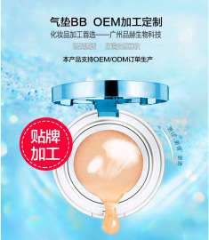 持久遮瑕气垫BB霜贴牌加工 裸妆粉底液OEM