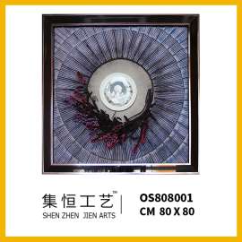 集恒实物画立体画手工画欧式高级会所样板房必备星级酒店挂画
