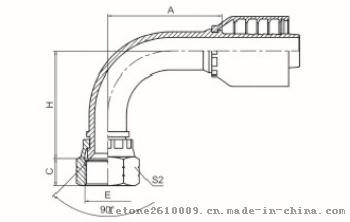 90°美制SAE内螺纹90°内锥面 SAE J513