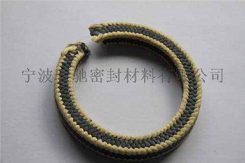 芳纶纤维包角黑四氟盘根