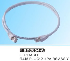 新亚 厂家优质供网线， RJ45 FTP线 注塑，电脑周边线