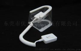 U型亚克力平板电脑防盗展示架 带弹簧线粘贴链