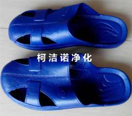 四眼拖鞋 防静电SPU ESD静电标志 防臭防尘防护鞋 劳保工作鞋 最好看的静电拖鞋