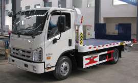 湖北润力福田时代4x2 一托二蓝牌清障车厂家低价出售
