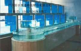 白云文化广场海鲜酒楼海鲜池/广州石夏路哪里定做饭店