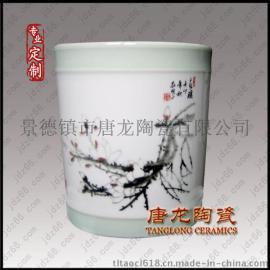 景德镇陶瓷笔筒 办公礼品笔筒定做