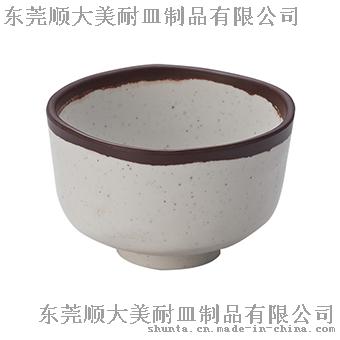顺大100%美耐皿 千山4.25"日式線體缽 仿瓷磨砂小碗 15711