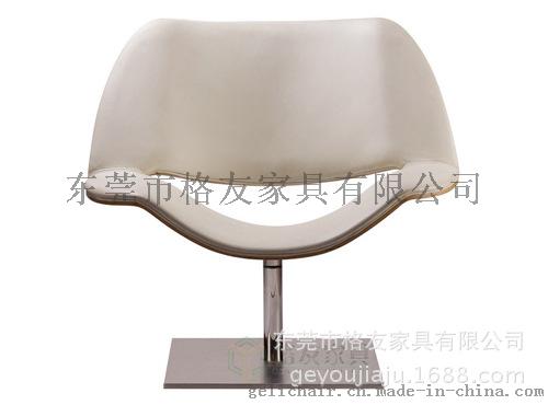 高档真皮休闲椅，酒店会所单椅订制