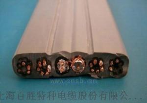 上海百胜供应耐磨抗拉电梯扁电缆,TVVBG-TV视频电梯电缆