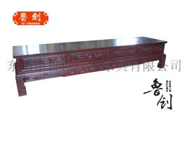 非酸福禄寿电视柜定做红木家具价格、东阳木雕款式图、古典家具厂家直销