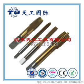 【天工工具】TG 高速钢全磨制镀钛直槽机用丝锥 丝攻M2 6542 通孔专用