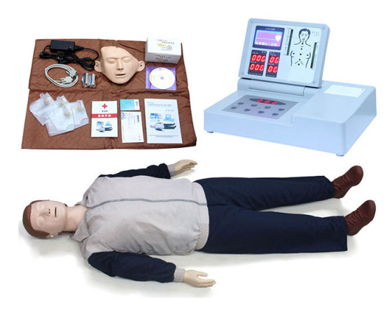 高级电脑心肺复苏模拟人CPR医用软皮人体模型