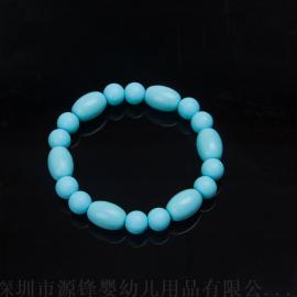 韩版热销饰品女士手链手环时尚硅胶圆珠手链婴儿磨牙牙胶手链定制