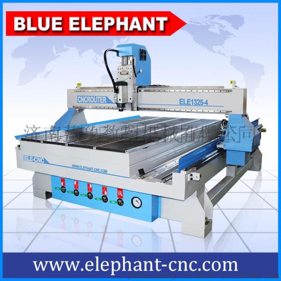 济南蓝象cnc模型加工质量保障1325大型木材立体雕刻机带侧旋转轴 数控木工雕刻机