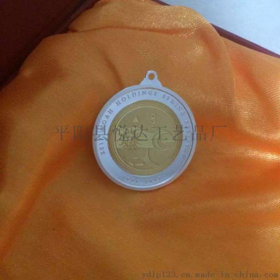 定做纯金银双色纪念币 同学聚会纪念品制作金属奖章徽章勋章定制