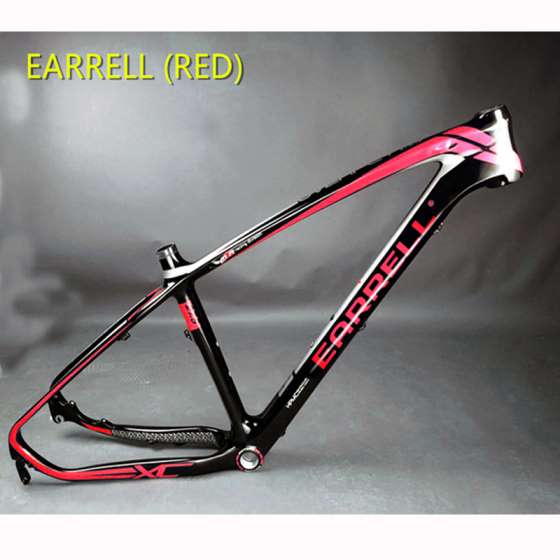 2017 EARRELL 碳纤维车架山地自行车MTB自行车配件车架小轮车车架29帧帧T800碳26 / 27.5/29mm