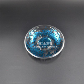 东莞大岭山供应工艺品、服装用PET镭射七彩金葱片 蓝色六角亮片