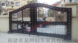 北京创客铁艺庭院门别墅门铁艺大门防盗门防盗窗铁艺门铁艺栏杆遥控门