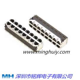 RJ45插座16口，交换机专用2x8