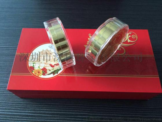 深圳定制企业logo纯金月饼赠送客户礼品批发厂家