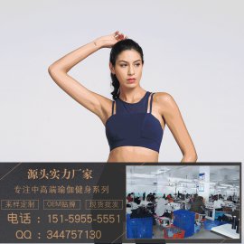 新款专业双肩带运动bra高强度跑步防震瑜伽文胸透气健身内衣