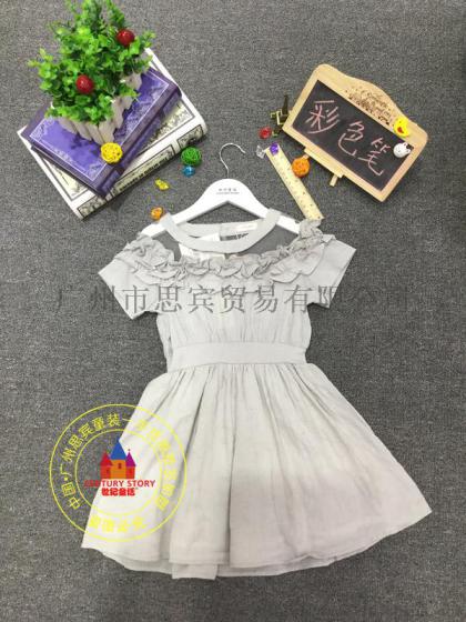 【彩色笔】品牌童装 小清新T恤 尾货折扣批发