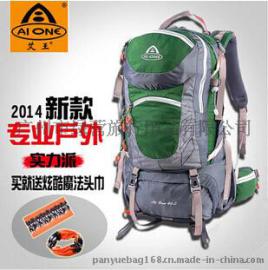 广州登山包工厂艾王户外登山包批发徒步包户外旅行包KA-9740大量定做贴牌代工