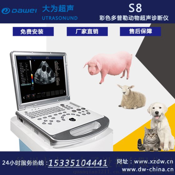 兽用B超机 彩色多普勒动物超声诊断仪 猪用B超机多少钱一台