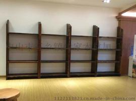 船木家具 船木层式货架 板式货架 全板式置物架 博古架 货架