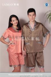 莱棉桑拿服丝绵贡缎提花汗蒸服浴服浴衣S M L XL全棉涤棉棉麻厂家直销