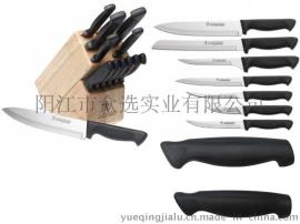 热销KP0062 优质不锈钢 PP柄  厨房套刀11件套  厨房用具