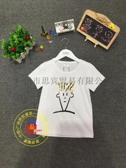 【蔓草思】一线品牌童装 夏装T恤 尾货折扣批发