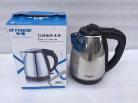 厂家批发304不锈钢电水壶 自动断电防干烧会销评点礼品电热水壶