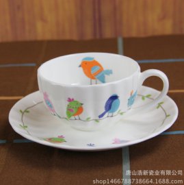 骨质瓷卡通咖啡具套装 创意礼品咖啡具 下午茶套装