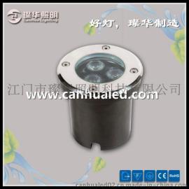 璨华圆3W户外景观地埋灯，大功率户外广场LED埋地灯，LED埋地射灯