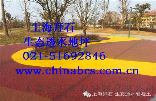 供应温州透水混凝土/彩色路面/彩色艺术地坪施工工艺