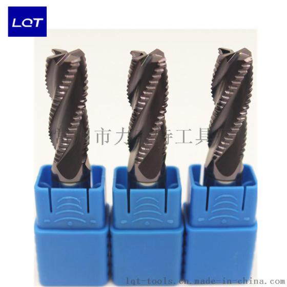 D10.0*10*75L HRC55°标准钨钢四刃波纹（粗皮）涂层铣刀玉米锣刀