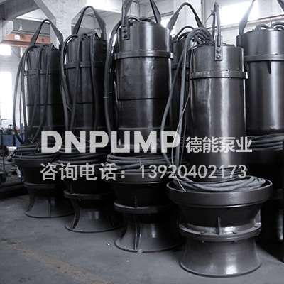 德能泵业700QZB-160卧式潜水轴流泵安装厂家