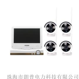 硬盘录像带屏NVR 10寸屏幕4路一体式监控器