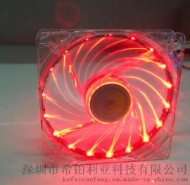 厂家直销8025透明LED直流风扇
