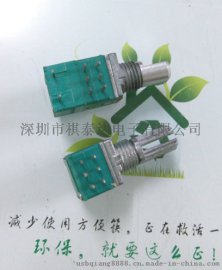 供应R097双联带开关旋转电位器，B50K可调功率 旋转电位器，音箱电位器